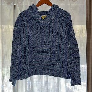 Youth Large boho Mexican poncho
